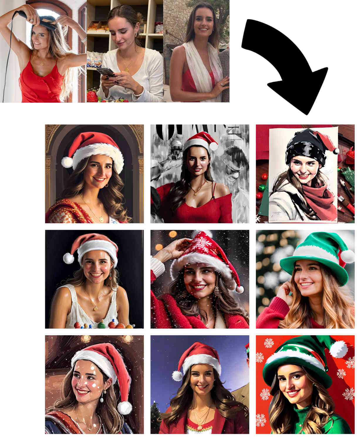 AI generated Christmas images