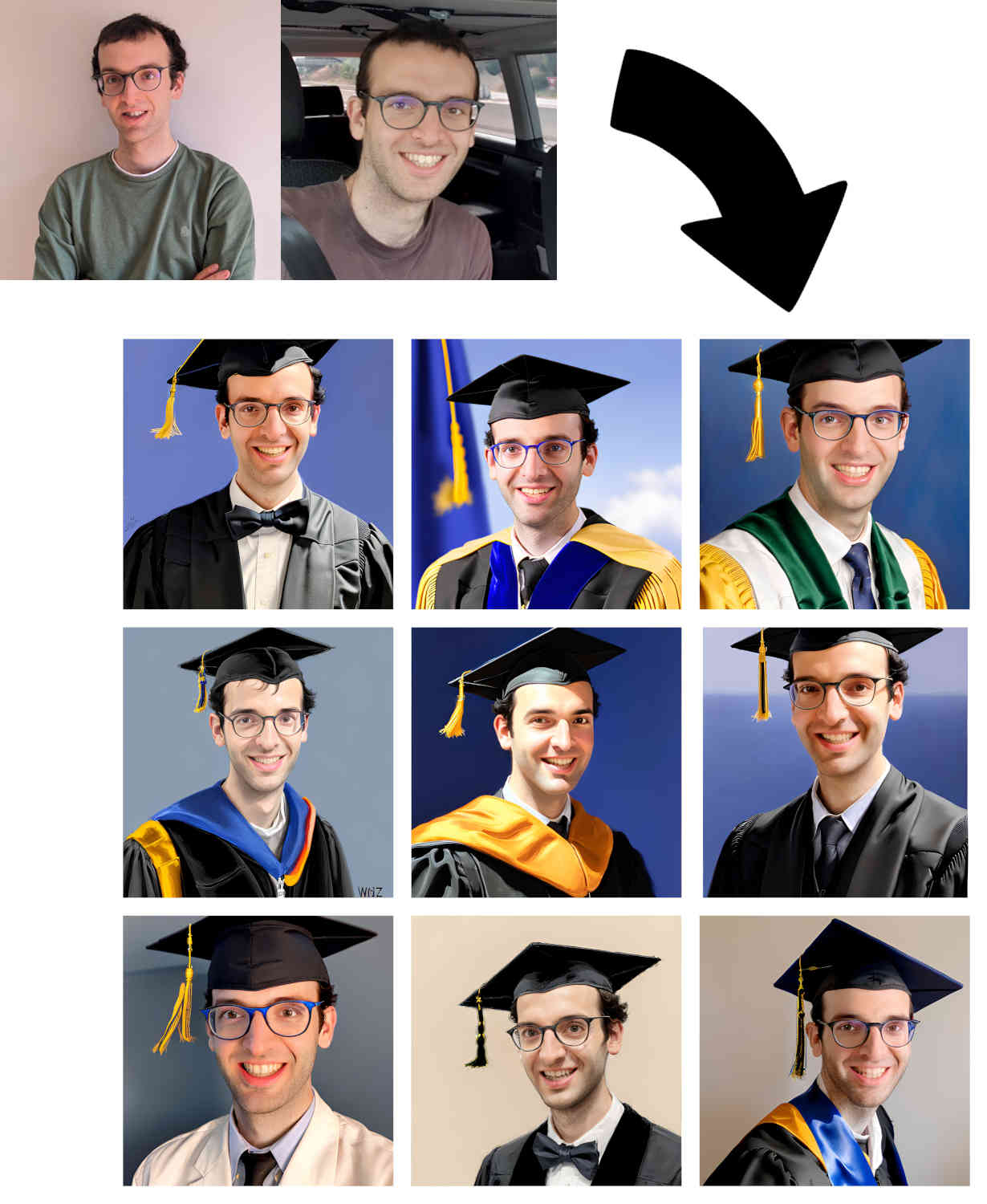 AI generated graduation images